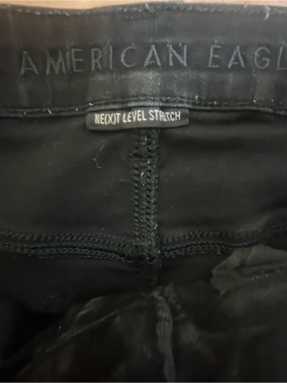 AEO Women’s High-Rise Black Skinny Jeans Sz 12 - Picture 5 of 7